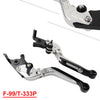 765 Street Triple R, SPEED TWIN CNC Silver Extendable Brake Clutch Levers