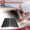 Volvo XC90 Black Carbon Fiber Door Pillar Window Trim (2003-2023)