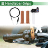 Motorcycle Grips / 7/8" 22mm / Hand Grips Rubber Coffee Color