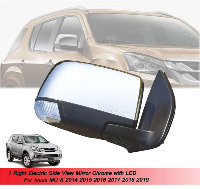 Isuzu MU-X RH Electric Side Mirror Chrome (2014-2019)
