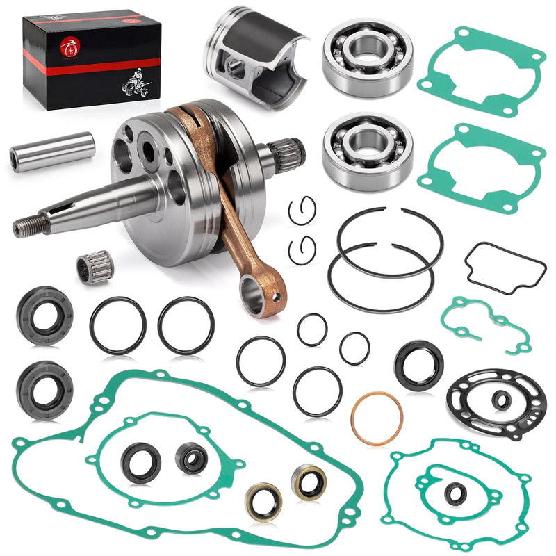 KAWASAKI KX 100 ENGINE REBUILD CRANKSHAFT PISTON GASKETS Seal (2001-2005)