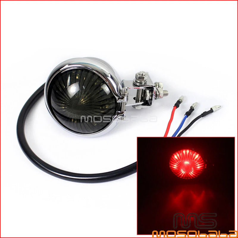 Harley Chopper Cafe Racer 12V LED Rear Brake Tail Light