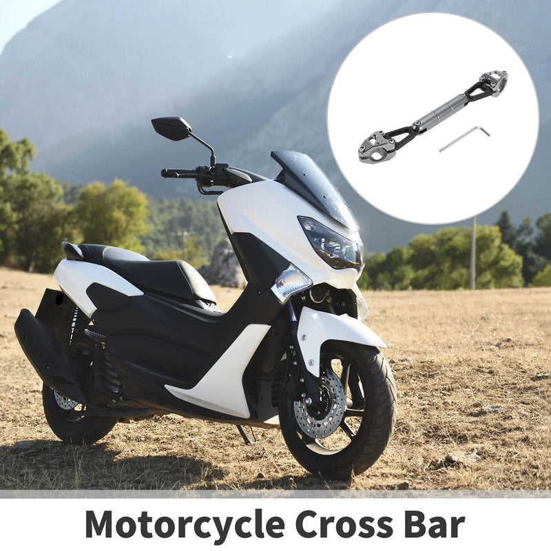 Motorcycle Cross Bar / Balance Bar Reinforce Titanium Tone