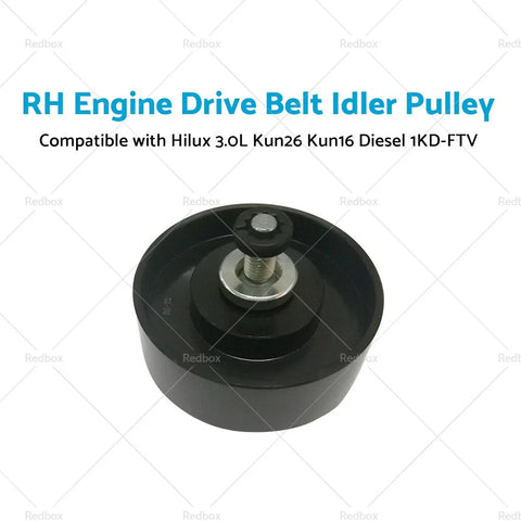 Toyota Hilux KUN16 KUN26 3.0L Turbo Diesel Drive Belt Idler Pulley (2005-2015)