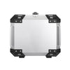 45L Waterproof Motorcycle Tail Box Scooter Trunk Silver Luggage Storage