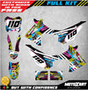 Honda CRF 110 (2013-2018) PINNED STYLE Stickers Custom Graphics Full Kit
