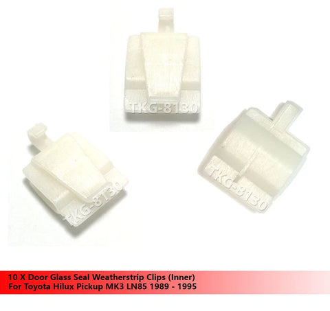Toyota Hilux MK3 LN85 10 x Door Glass Seal Clips (1989-1995)