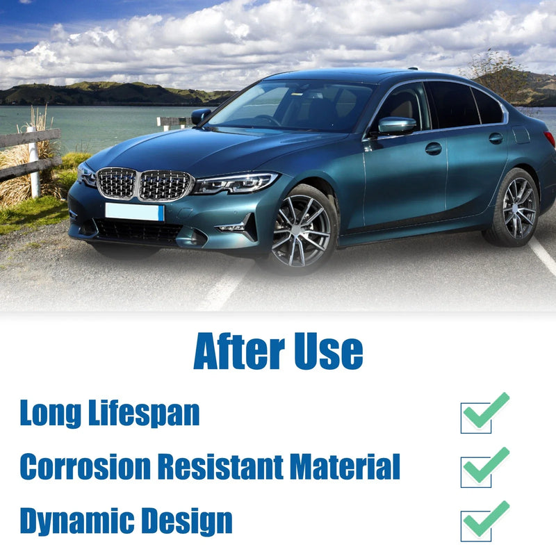BMW 330i 330e M340i Diamond Star Silver Tone Front Hood Bumper Grille