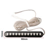 Motorcycle 2 x Turn Light 12 LED Amber DC 12V Flowing Water Light Strip