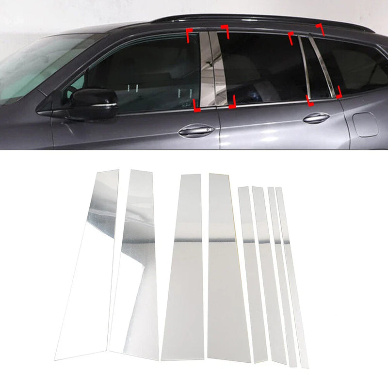 Honda Pilot Ridgeline 8x Pillar Post Door Window Cover Trim (2016-2022)