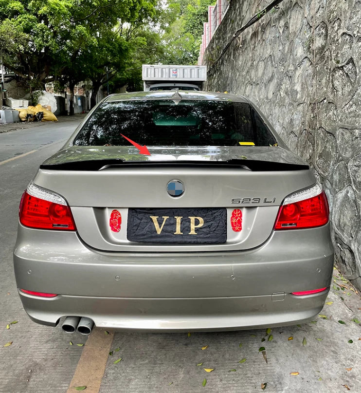 BMW E60 5 Series Sedan Rear M4 Style Spoiler Wing Glossy Black (2003-2010)
