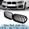 BMW F20 F21 2 x Front Kidney Grille Gloss Black (2015-2017)