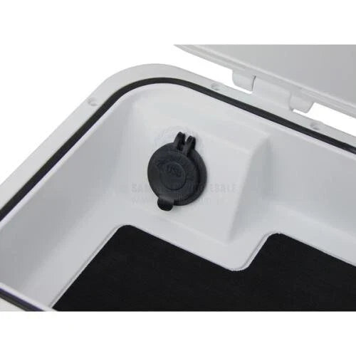Boat Glove/Console Compartment Dual USB Waterproof White 311x223