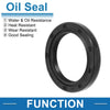 Make Model Oil Seal / 5 Pcs / Seal Ring Rotary Shaft Seal Nitrile Rubber 25x35x5mm Black