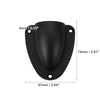 2.91x2.64x1.02 Boat Transducer Cap Clam Shell Vent Wire Cover Black
