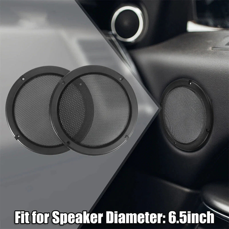 Car - Black 4 x 6.5" Universal Speaker Grills Covers (All Years)