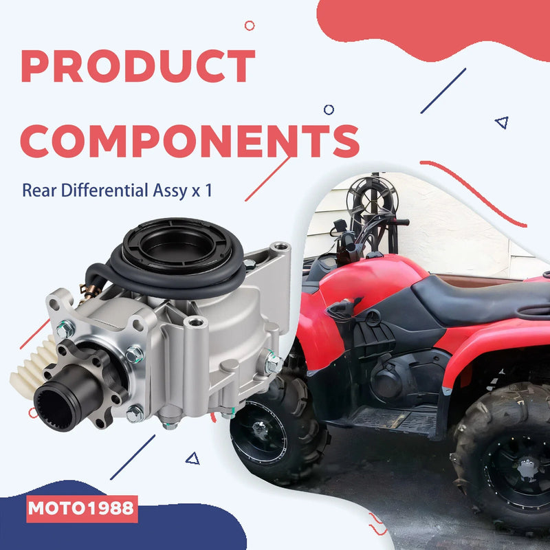 Yamaha Grizzly 660 YFM660F 4WD Complete Rear Differential (2002–2008)