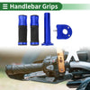 Motorcycle Hand Grips Cover End Grips Diamond Pattern Rubber