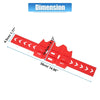 Universal Motorcycle Exhaust Pipe with Cable Tie Red End Heat Shield Guard