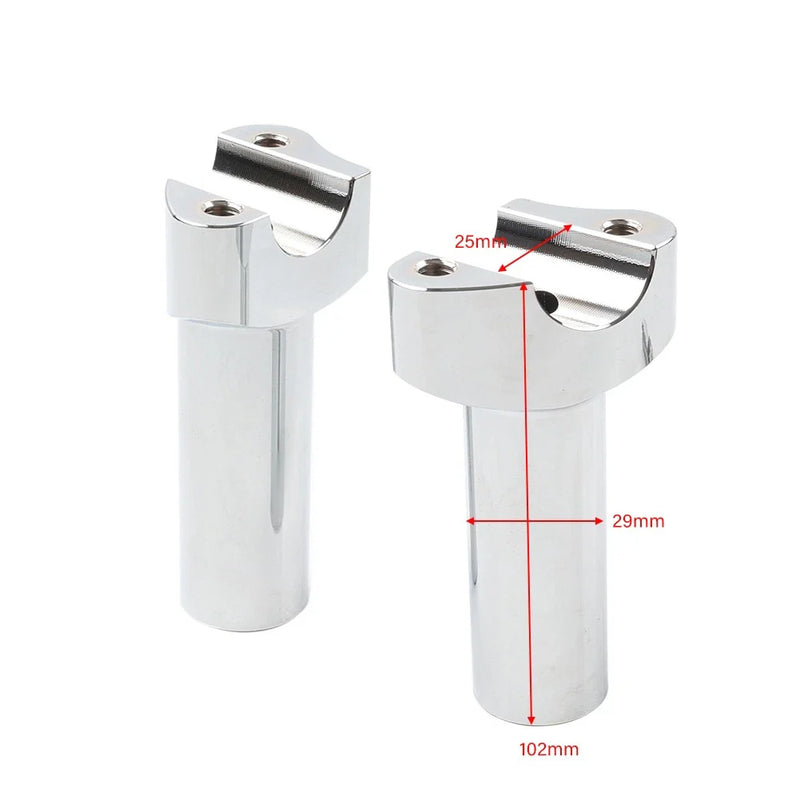 Harley Fat Boy Low Rider Softail 4" Risers 1" Handlebar Clamp (2007-2017)