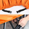 XXXL Black Orange Motorcycle Cover Outdoor Waterproof Rain Dust UV Protector