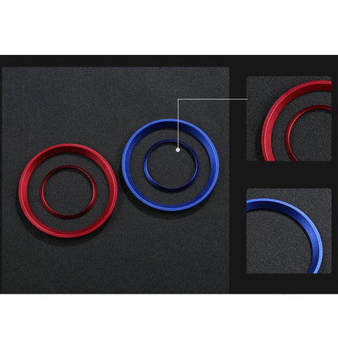 Alfa Romeo Giulia 4pcs Red Aluminum Air Condition Outlet Vent Ring Trim