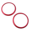 Toyota 86 GT86 Red Dashboard Air Vent Grille Trim Rings (2012-2020)