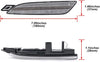 Porsche Panamera Amber LED Front Bumper Side Marker Light Clear Lens (2014–2016)