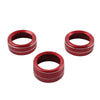 Mazda 3, CX-5 3 x Red AC Climate Control Knob Ring Covers (2014-2019)