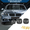 BMW F10 3 x AC Radio Volume Control Switch Knob Cover Ring (2008-2015)