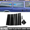 Dodge Grand Caravan Black 10 Pcs Door Cover Panel Pillar Posts Stickers