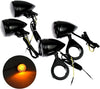 Suzuki Honda 4 x 39mm Motorcycle Fork Clamp LED Turn Signal Lights