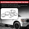 Ford F-150 7 x Silver Tone AC Climate Control Knob Covers (2021-2022)