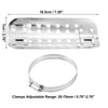 Motorcycle 1 Set Exhaust Heat Shield Shield Cover Heel Guard Silver Tone