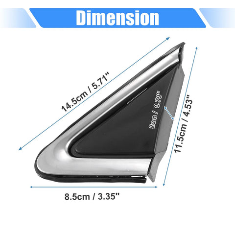 Nissan Sentra Front Left Right Mirror Corner Triangle Covers