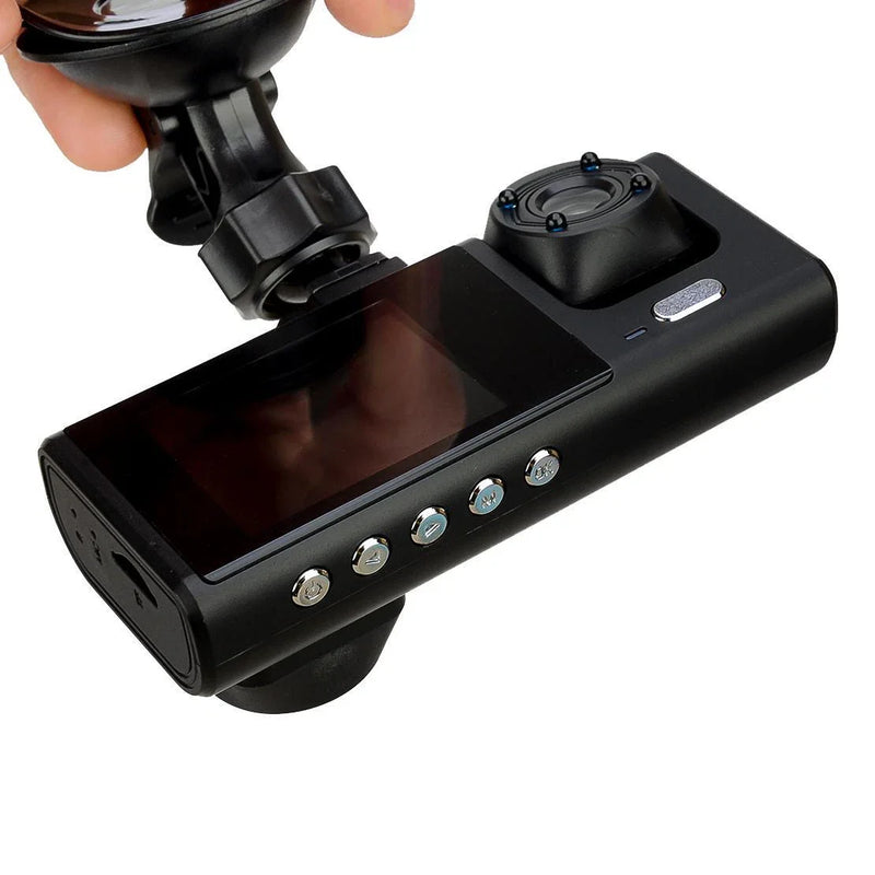 Front Rear Inside Camera 3 Lens 1080P Car DVR Dash Cam Video Recorder
