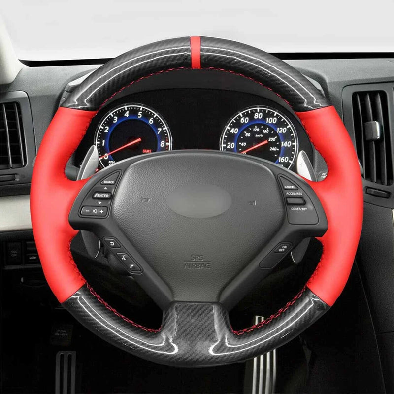 Infiniti G25 G35 G37 EX QX Q PU Leather Steering Wheel Cover (2007-2013)
