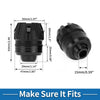 Motorcycle Frame Sliders / 2 x / Front Fork Protection Plastic Black
