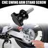2pcs 10mm Universal Motorcycle CNC Swing Arm Stand Screw Aluminum Alloy Black
