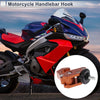 Motorcycle L-Shape Aluminum Alloy Motorcycle Hanging Hook 60mm Orange-Black