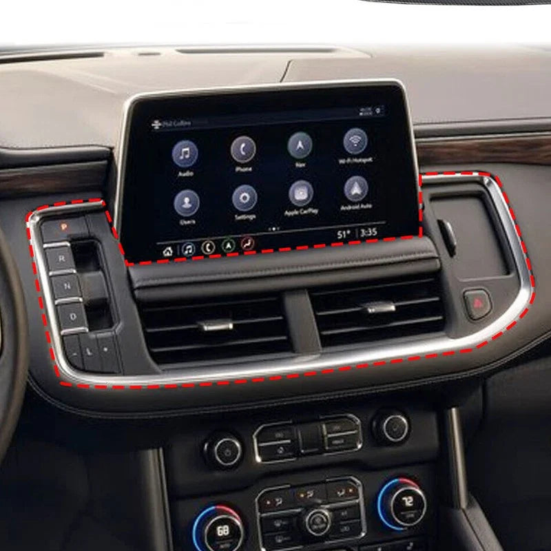 Chevy Tahoe Carbon Fiber Dashboard Air Vent Outlet Cover Trim (2015-2020)