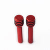 2 x Red Car Interior Door Lock Knob Pull Pins Covers