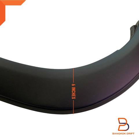 Toyota Hilux Revo Widebody 18-20 Matte Black Smooth Fender Flare Arch