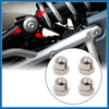 CG125 4pcs / 10mm / Chrome Motorcycle Rear Shock Absorber Screw Nut