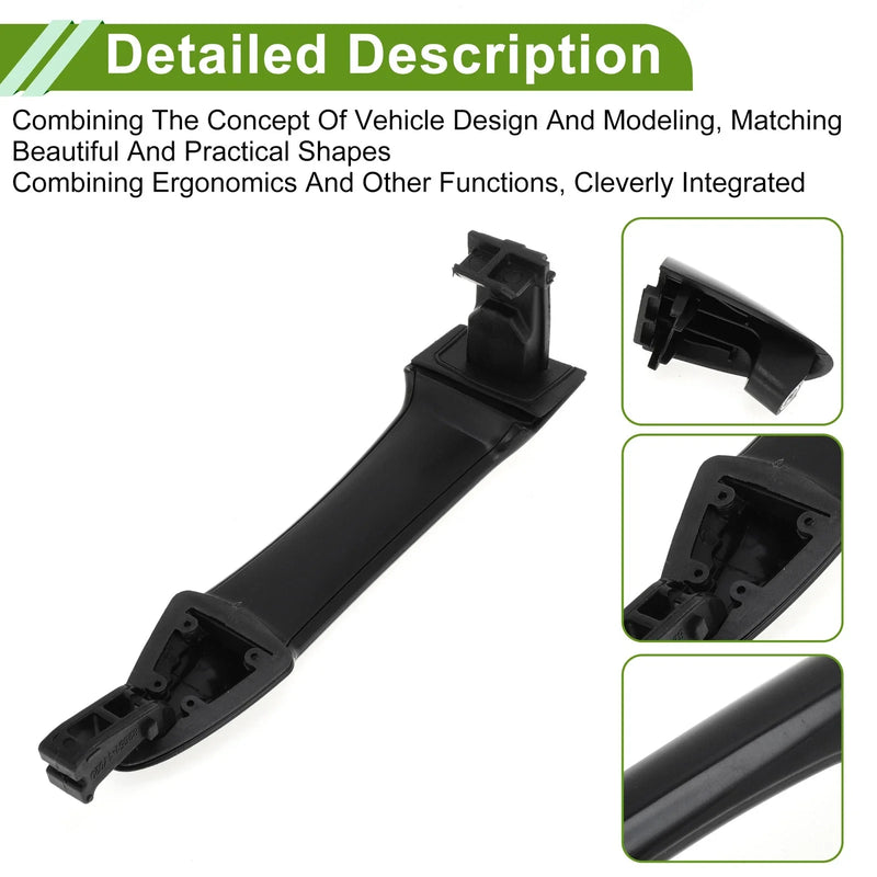 Hyundai Kia Picanto Black Rear Left Exterior Door Handle (2011-2016)