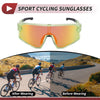 Set Motorcycle Riding Goggles Red Lens Clear Green Black Frame PC UV400