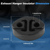 Toyota Aygo 3 x Exhaust Pipe Rubber Bracket Hanger (2005-2014)