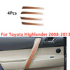 Toyota Highlander Door Armrest Door Handle Cover Trim Wood Grain (2008–2013)