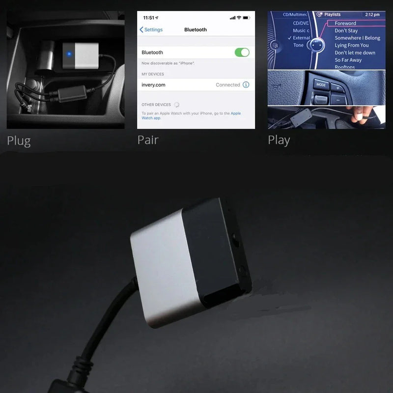 BMW CIC / CCC Bluetooth USB AUX Media Transmitter Adapter (2008-2012)
