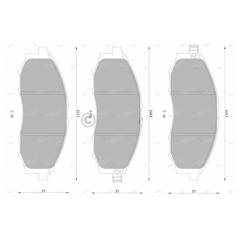 Navara D22 4x4 Ute Front Disc Brake Pads Set (1997 - 2016)
